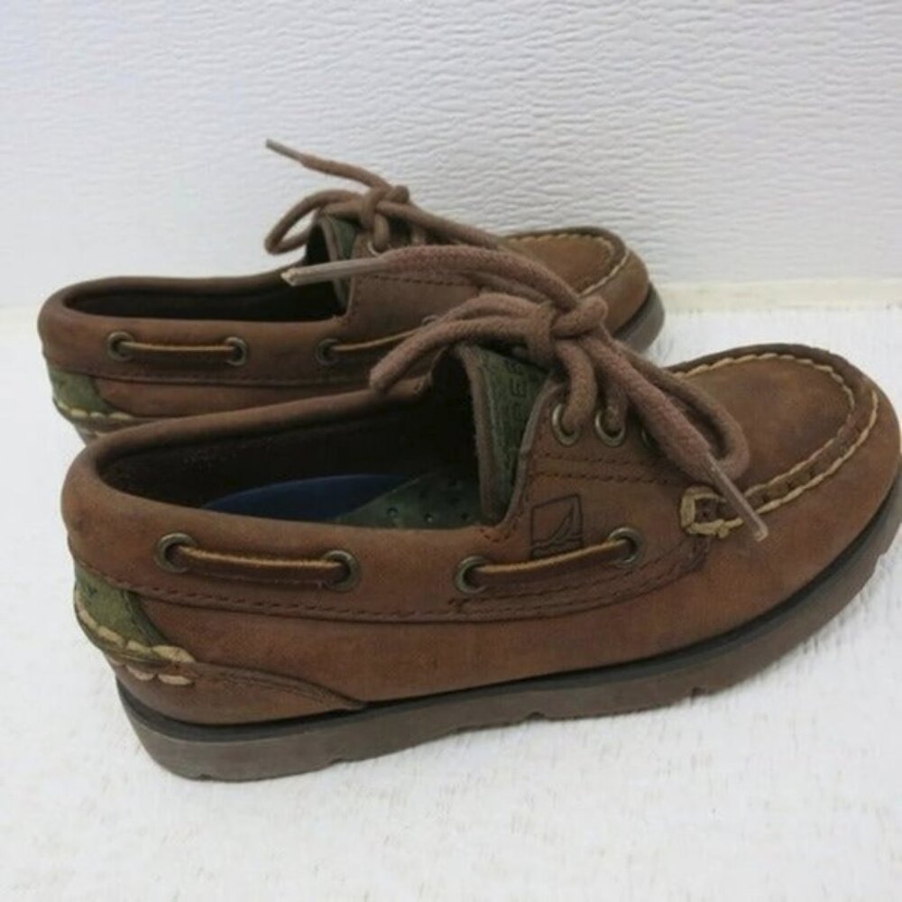 Sperry Boys Leather Defender Boat Shoes Toddler Kids Child's 4721874 Sz 9.5 - Picture 4 of 6